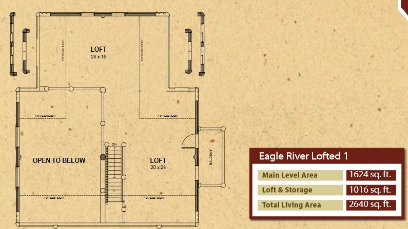 Whisper Creek Eagle River Lofted Floor Plan