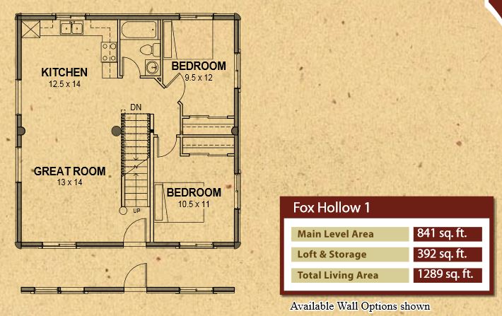 Whisper Creek Fox Hollow Floor Plan